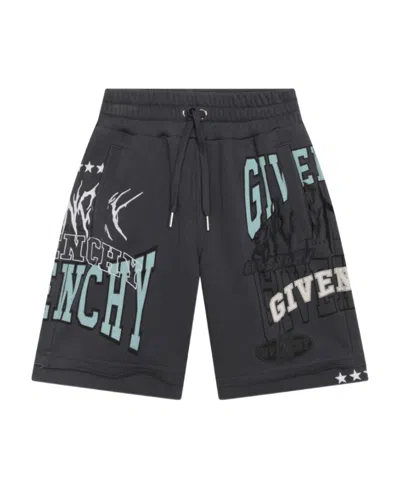GIVENCHY LOGO-PRINT CASUAL SHORTS