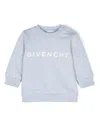 Givenchy Logo-print Cotton Blend Sweatshirt In Blue