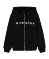 Givenchy Logo-print Cotton Hoodie In Black