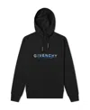 Givenchy Logo-print Cotton Hoodie In Black