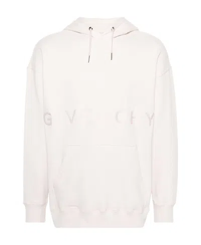 Givenchy Logo-print Cotton Hoodie In White