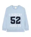 Givenchy Logo-print Cotton Jumper In Blue