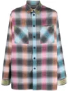 Givenchy Cotton Oversized Shirt Side Slits In Grey