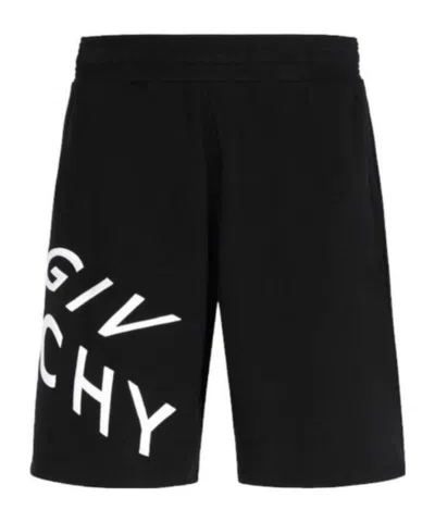Givenchy Swim Shorts With Logo Signature In Black