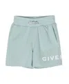 Givenchy Logo-print Cotton Shorts In Green