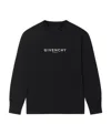 Givenchy Logo-print Cotton Sweatshirt In Black