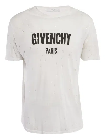 Pre-owned Givenchy Logo-print Cotton T-shirt
