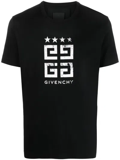Givenchy Logo-print Cotton T-shirt In Black