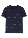 Givenchy Logo-print Cotton T-shirt In 蓝色