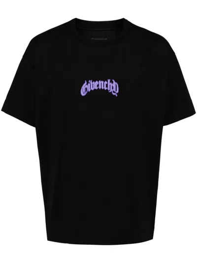 GIVENCHY LOGO PRINT COTTON T-SHIRT
