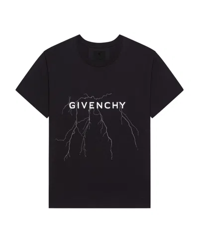 Givenchy Logo-print Cotton T-shirt In Black