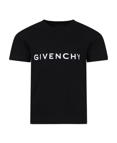 Givenchy Logo-print Cotton T-shirt In Black