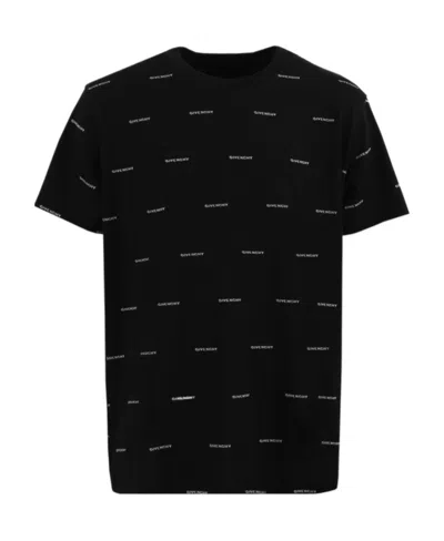 Givenchy Logo-print Cotton T-shirt In Black