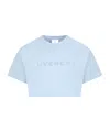 Givenchy Logo-print Cotton T-shirt In Blue