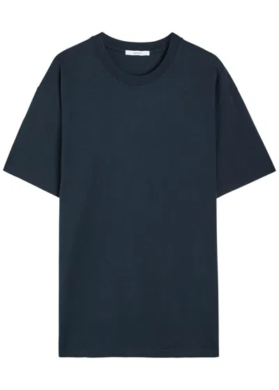 Givenchy Logo-print Cotton T-shirt In Blue