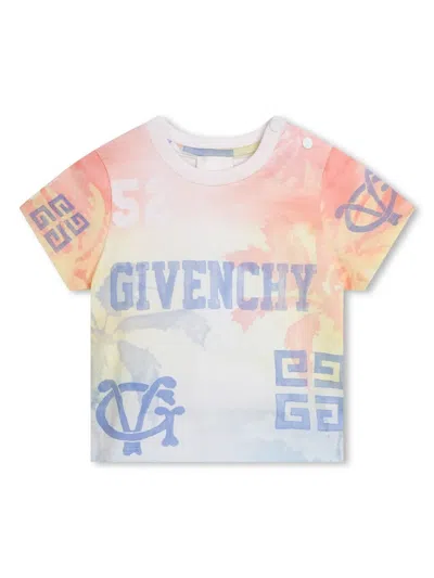 Givenchy Babies' Logo-print Cotton T-shirt In Multicolor