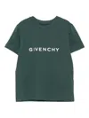 Givenchy Logo-print Cotton T-shirt In Green