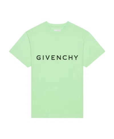 Givenchy Logo-print Cotton T-shirt In Green