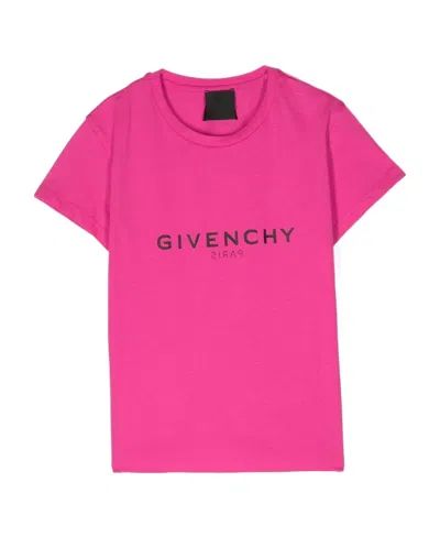 Givenchy Logo-print Cotton T-shirt In Pink