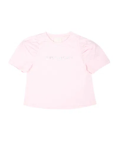 Givenchy Logo-print Cotton T-shirt In Pink