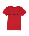 Givenchy Logo-print Cotton T-shirt In Red