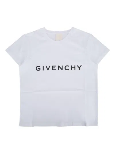 Givenchy Logo-print Cotton T-shirt In Weiss