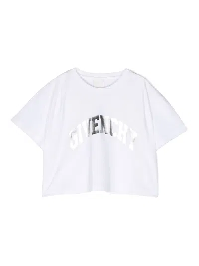 Givenchy Kids' Logo-print Cotton T-shirt In White