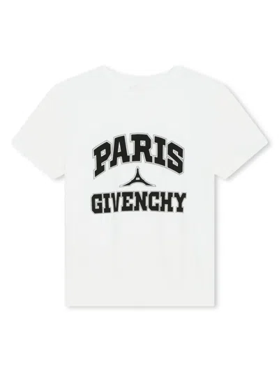 Givenchy Kids' Logo-print Cotton T-shirt In White