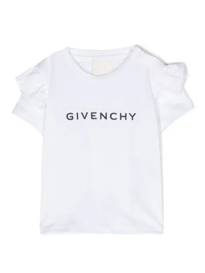 Givenchy Babies' Logo-print Cotton T-shirt In White