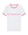 Givenchy Logo-print Round-neck Stretch-cotton T-shirt In White