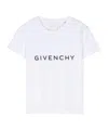 Givenchy Boy's Classic Logo-print T-shirt In White