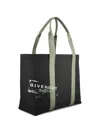 Givenchy Large Canvas Tote Bag Rectangular Handles In Black