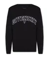 Givenchy Logo-print Crew-neck Sweatshirt In Black