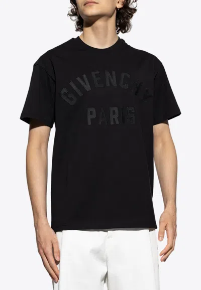 GIVENCHY LOGO-PRINT CREWNECK T-SHIRT