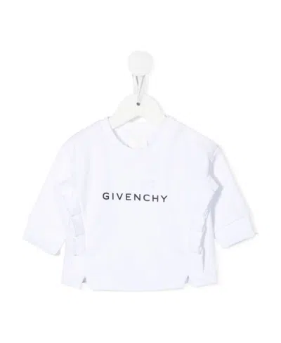 Givenchy Logo-print Cropped T-shirt In White