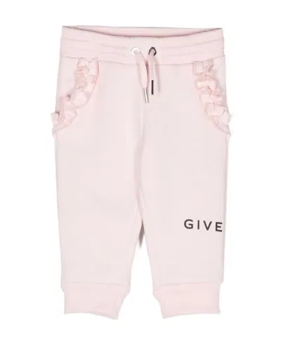 Givenchy Logo-print Detail Track Pants In Pink
