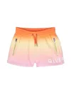 Givenchy Logo-print Drawstring Shorts In Orange