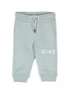 Givenchy Logo-print Drawstring Trousers In Blue