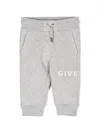 Givenchy Logo-print Drawstring Trousers In Grey