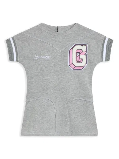 Givenchy Kids' Logo-print Dress In Grey