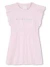 Givenchy Baby Girls Glitter Logo Jersey Dress In Pink