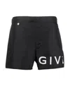 Givenchy Logo-embroidered Swim Shorts In Black