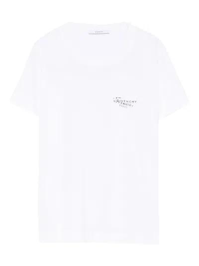 GIVENCHY LOGO-PRINT FITTED T-SHIRT