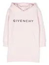 Givenchy Logo-print Hooded Dress In Pink