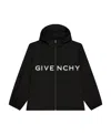 Givenchy Logo-print Hooded Lightweight Jacket In Black