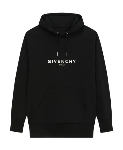 Givenchy Logo-print Hoodie In Black