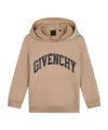 Givenchy Logo-print Jersey Hoodie In Nude