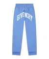 Givenchy Logo-print Jogging Pants In Blue