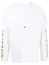 Givenchy Man T-shirt White Size S Cotton In 110 White/ecru