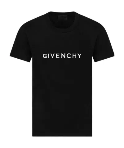 Givenchy Logo Print Layered T-shirt In Black